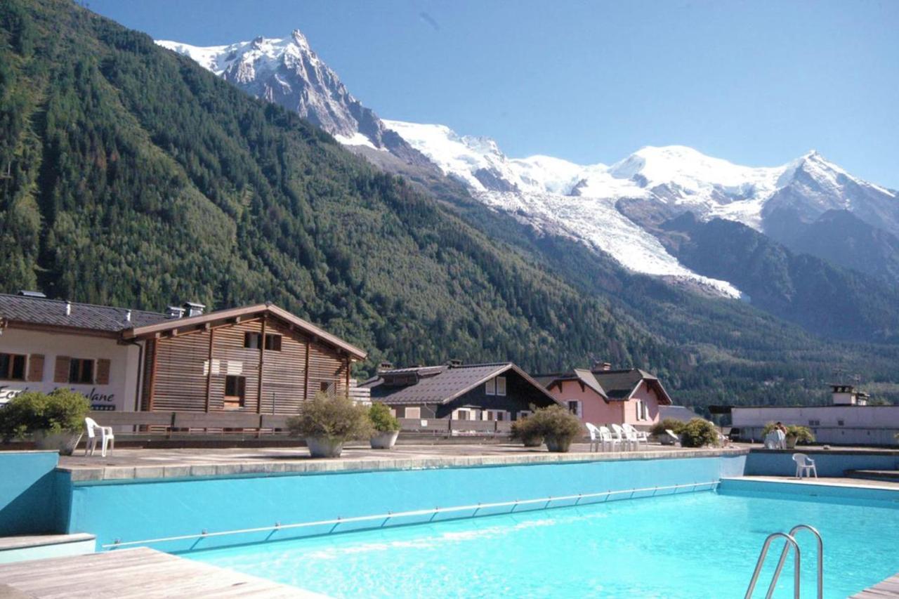 Modern Studio With Mont Blanc View And Pool Chamonix Exterior foto